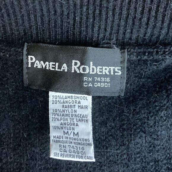 Pamela Roberts Sweater Knit Vest Blend Lambswool/Angora Rabbit Hair Size M - Picture 10 of 11
